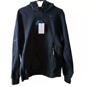 Off-White x Nike 006 Fleece Black Hoodie With Patches Men’s Size XS